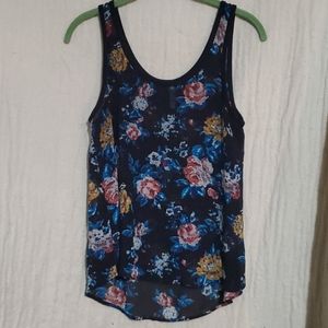 Mudd Sheer Floral Tank Top